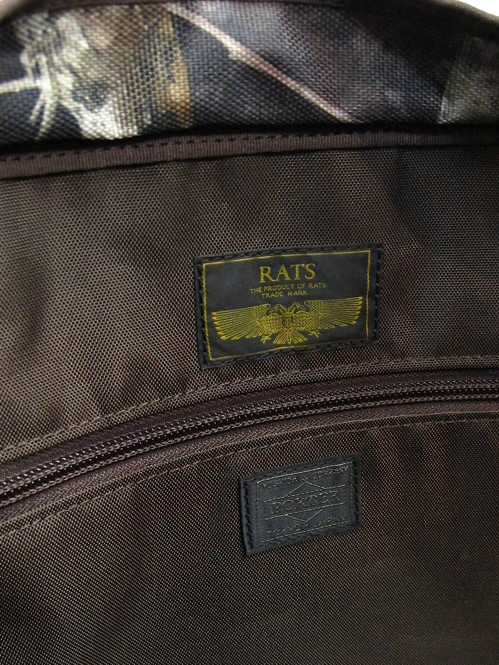 RATS - CAMOUFLAGE TOTE BAG collaboration with PORTER (CAMOUFLAGE