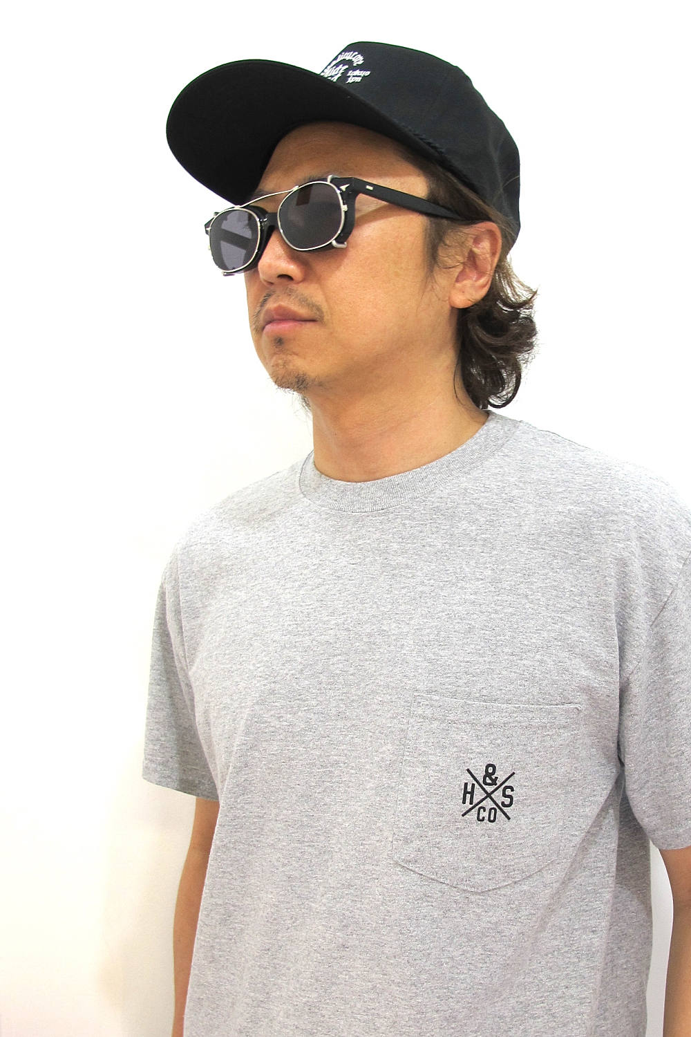 Rats Rateye 6907 Black オリジナルウェリントンメガネ クリップオンサングラスセット Loophole